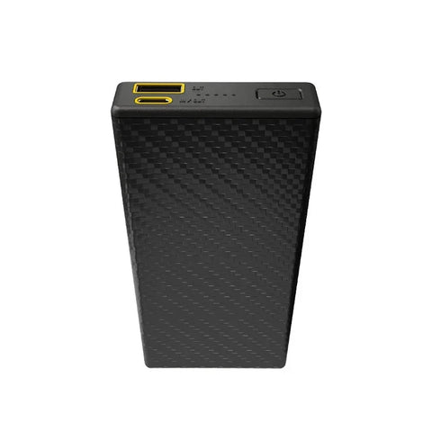 Nitecore CARBO 20000 Powerbank - Bærbart batteri - 20000mAh, 2xUSB Type A/C, QC 3.0 / PD 20W, 5V, 3A - Kulfiber