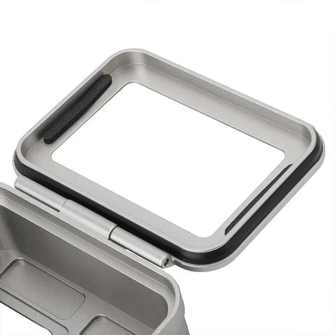 Vandtæt etui i aluminium med tilbehørsholder, kold sko til GoPro Hero 12/11/10/9, sort