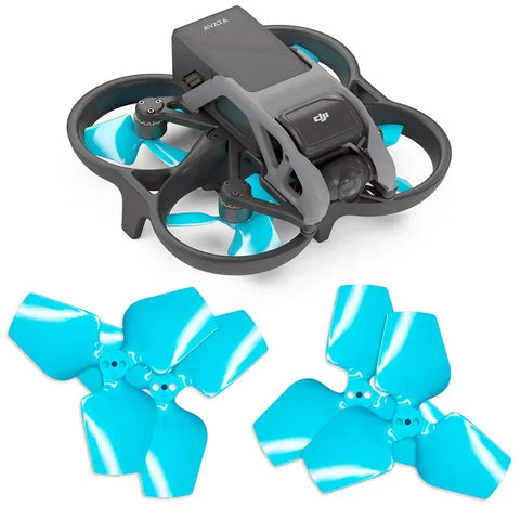 Master Airscrew - DJI Avata 3-bladet opgraderingspropeller - 3-bladet propel til DJI Avata - Blå - Sæt med 4 stk.