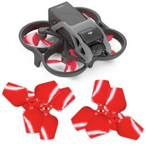 Master Airscrew - DJI Avata 3-bladet opgraderingspropeller - 3-bladet propel til DJI Avata - Rød - Sæt med 4 stk.