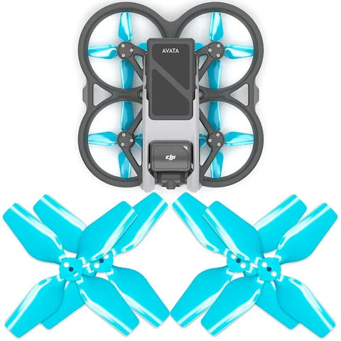 Master Airscrew - DJI Avata 4-bladet opgraderingspropeller - 4-bladet propel til DJI Avata - Blå - Sæt med 4 stk.