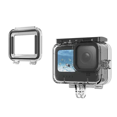 Telesin Vandtæt Etui med Dobbelte Bagdøre til GoPro Hero13/12/11/10/9 Sort