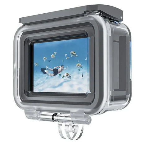 Telesin Vandtæt Etui med Dobbelte Bagdøre til GoPro Hero13/12/11/10/9 Sort