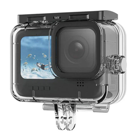 Telesin Vandtæt Etui med Dobbelte Bagdøre til GoPro Hero13/12/11/10/9 Sort