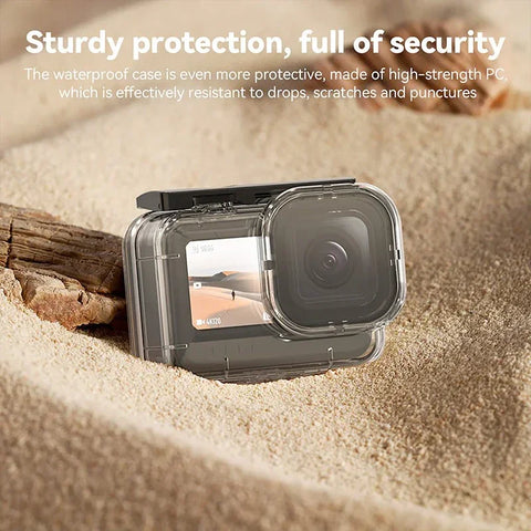 Telesin Vandtæt Etui med Dobbelte Bagdøre til GoPro Hero13/12/11/10/9 Sort