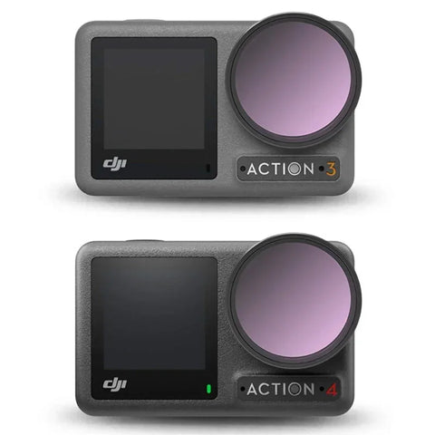 JSR Filter 4-pack - ND8/PL + ND16/PL + ND32/PL + ND64/PL till DJI Osmo Action 5 Pro/4/3 - Kit - Action King