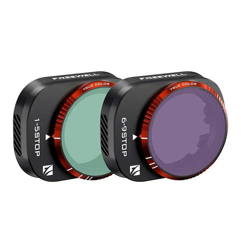 Freewell Filter VND Hard Stop til DJI Mini 4 Pro, 2-pak - ND4 - 32 + ND64 - 512, Variabel ND - Sæt