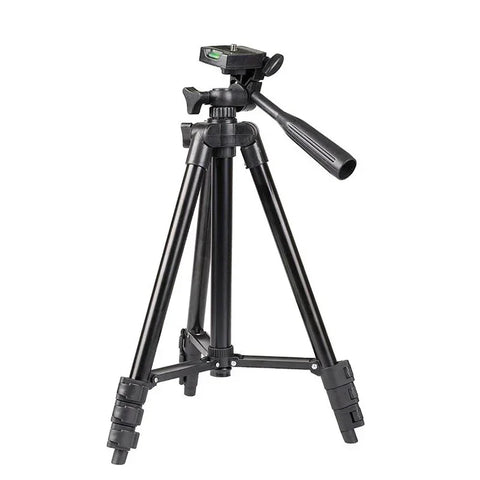 Stativ / kamerastativ 360° lys + mobilholder - Aluminium 370-1020mm