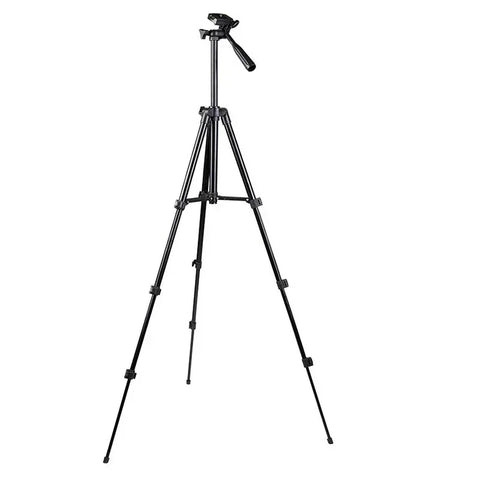 Stativ / kamerastativ 360° lys + mobilholder - Aluminium 370-1020mm