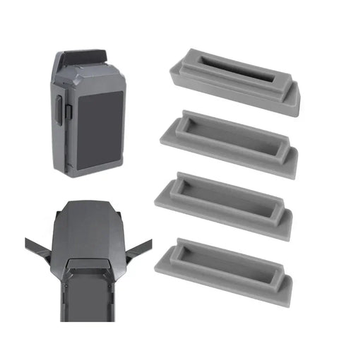 Beskyttelse / Stik til batteristik til DJI Mavic Pro - Silikone - Grå - Kit