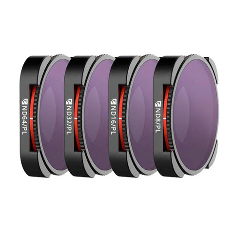 Freewell Filter Bright Day 4K Kit - ND8/PL + ND16/PL + ND32/PL + ND64/PL till GoPro Hero12/11/Mini/10/9 Black - 4-pack - Action King