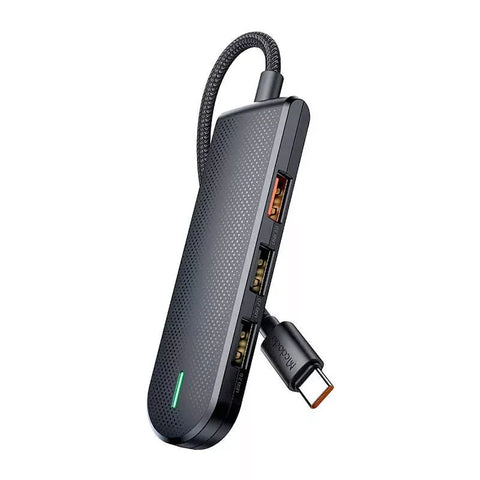 Mcdodo USB-C Hub HU-1430, 1xUSB 3.0 / 2xUSB 2.0 + Hukommelseskortlæser microSD - 5Gbps