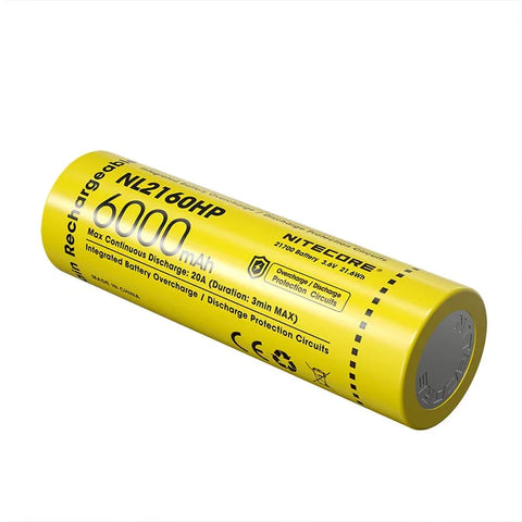 Nitecore NL2160HP Li-ion 21700 Batteri - 6000mAh, 3.6V, Maks. 20A