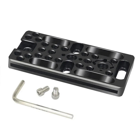 Hurtigmonteringsplade - Plade til kamerarigg med 1/4", 3/8", arri og kold sko - Aluminium