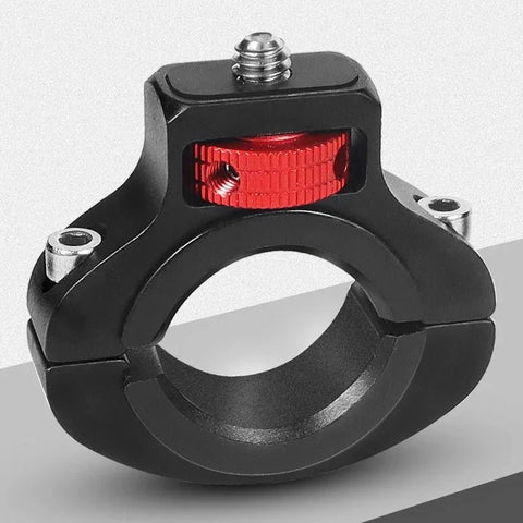 Kamerabeslag til 1/4" gevind til cykelstyr / rør 22-32mm - Aluminium