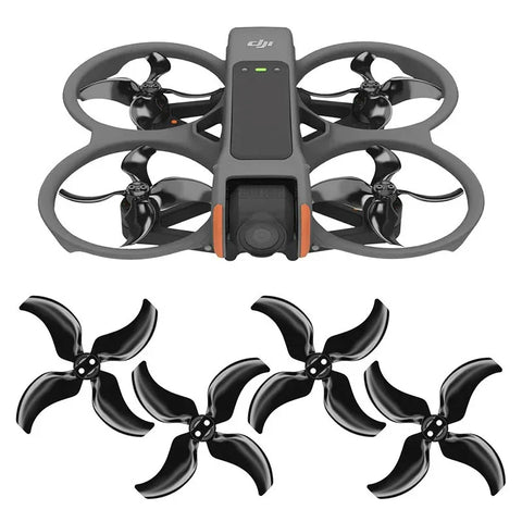 Master Airscrew - DJI Avata 2 Upgrade Propeller - 4-bladet propel til DJI Avata 2 - Sort - Sæt med 4 stk.