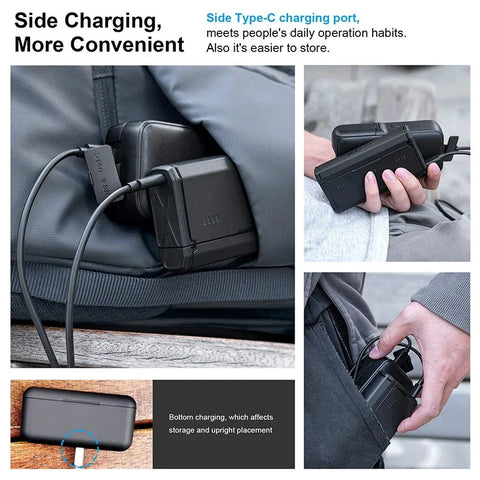 Telesin Batterioplader Lommeboks med opbevaring til 3 batterier + 2 microSD - Til GoPro Hero13 Sort