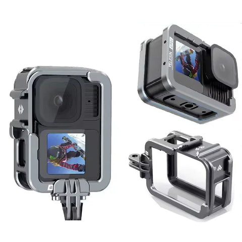 Telesin Beskyttelsesramme Fuldt Cage med Cold Shoe til GoPro Hero13 - 9 - Aluminium