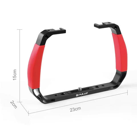 Puluz Dobbeltgreb til Dykning / Stabilisering / Håndtag / Udstyrsholder - Aluminium