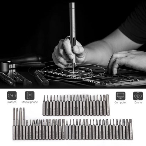 Wowstick 1F+ Elektrisk Skruetrækker - 69 i 1 - Sæt - Space Gray