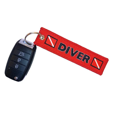 Nyckelband - DIVER - Röd/Svart - Action King