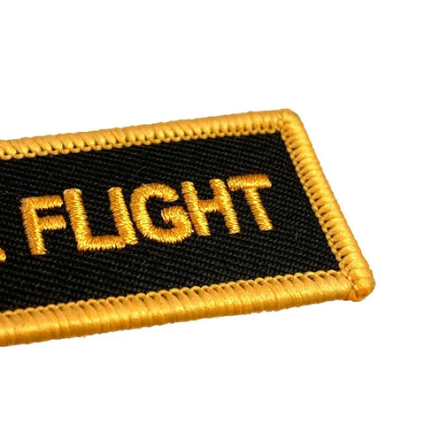 Lanyard - FJERN FØR FLYVNING - Sort/Orange