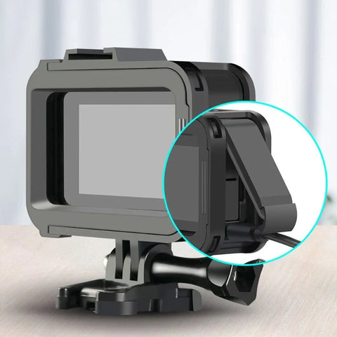 Beskyttelsesramme med tilbehørsholder, kold sko til GoPro Hero8 Black