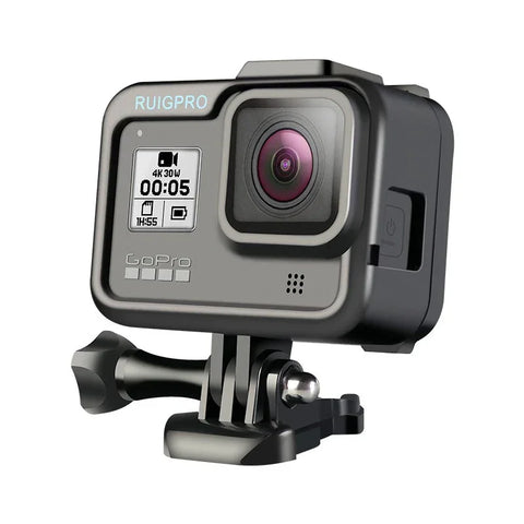Beskyttelsesramme med tilbehørsholder, kold sko til GoPro Hero8 Black