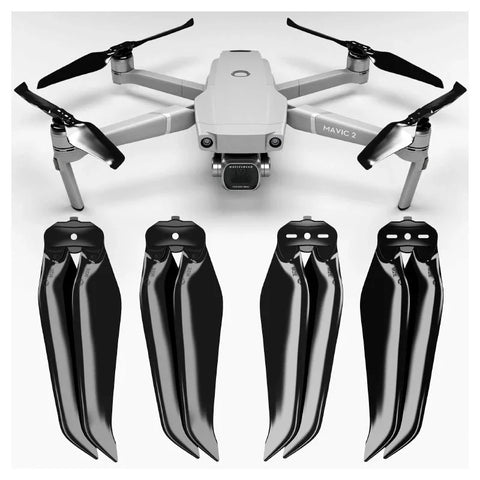 Master Airscrew - DJI Mavic 2 Stealth Upgrade Propeller - Propeller til DJI Mavic 2 Pro / Zoom - Sort - Sæt med 4 stk.