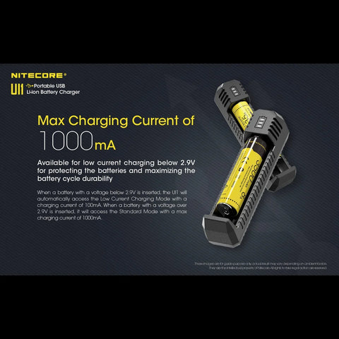 Nitecore UI1 Universaloplader / Batterioplader