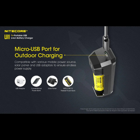 Nitecore UI1 Universaloplader / Batterioplader