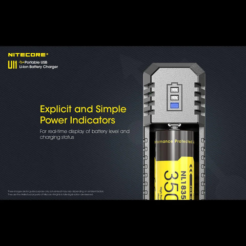 Nitecore UI1 Universaloplader / Batterioplader