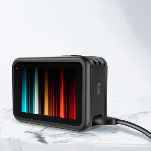 Telesin Batteridæksel med USB Pass-Through til GoPro Hero 13/12/11/10/9 Sort