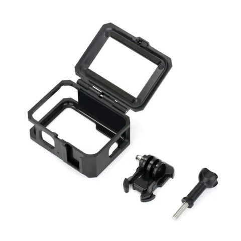 Beskyttelsesramme med tilbehørsholder, kold sko til GoPro Hero 12/11/10/9, sort