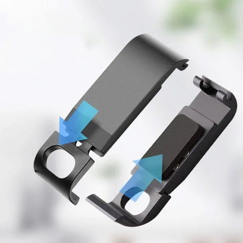 Batteridæksel med USB-gennemføring til GoPro Hero12/11/10/9 Sort - Aluminium