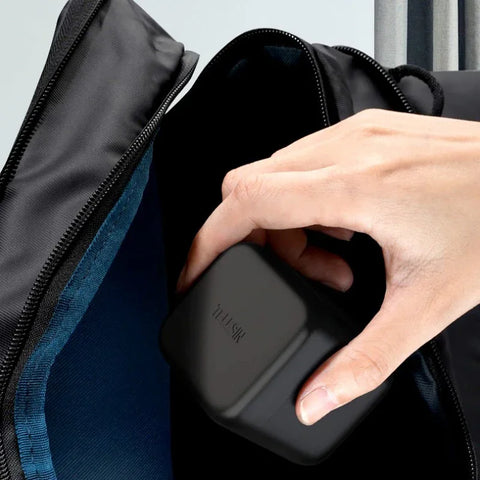 Telesin Batterioplader med Opbevaring til Batterier + microSD - Triple - til GoPro Hero12/11/10/9 Sort