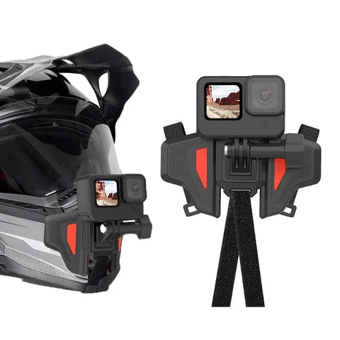 Telesin Hjelm Hagebeslag - GoPro Beslag - Sammenklappelig