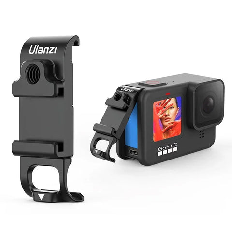 Ulanzi G9-6 Batteridæksel med cold-shoe, 1/4" gevind og USB-gennemføring til GoPro Hero12/11/10/9 Sort