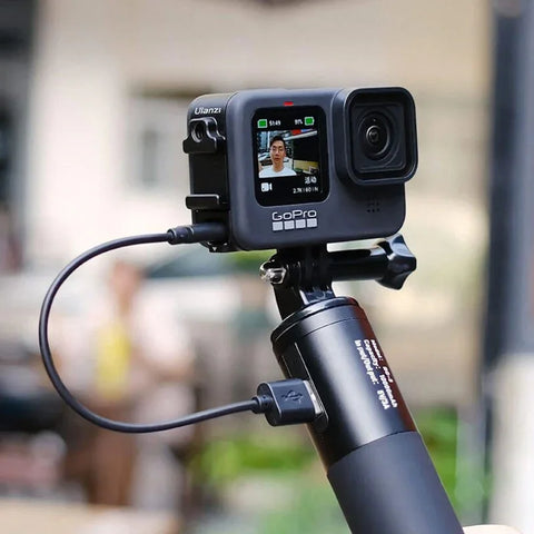Ulanzi G9-6 Batteridæksel med cold-shoe, 1/4" gevind og USB-gennemføring til GoPro Hero12/11/10/9 Sort