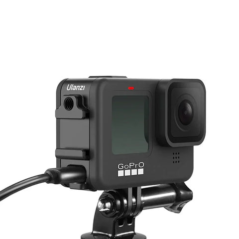 Ulanzi G9-6 Batteridæksel med cold-shoe, 1/4" gevind og USB-gennemføring til GoPro Hero12/11/10/9 Sort