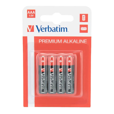 Verbatim Premium Alkaline AAA - LR03 Batteri, 1,5v - 4-pak