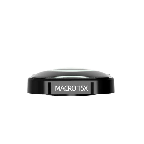 JSR Makroobjektiv 15x forstørrelse til GoPro Hero 12/11/Mini/10/9 Sort