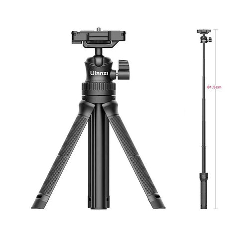 Ulanzi MT-34 Tripod Multi - Selfiestang med 360° kugleled 1/4" skrue / Mobilholder / Tilbehørssko