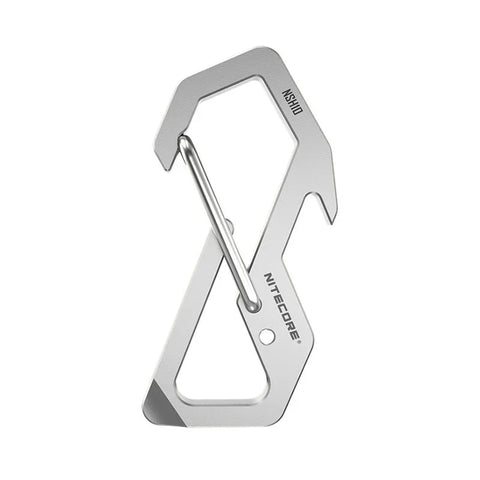 Nitecore NSH10 Multifunktionel Titanium Karabinhage - Titanium Karabinhage / Nøglering