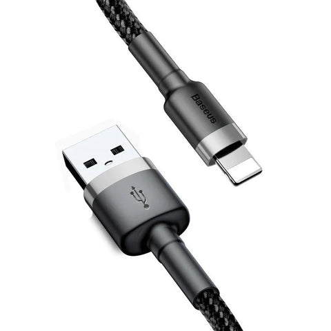 Baseus Cafule USB-A - Lightning-kabel, 2.4A, 0.5m - Sort