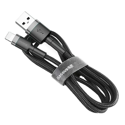 Baseus Cafule USB-A - Lightning-kabel, 2.4A, 0.5m - Sort