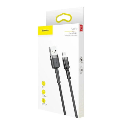 Baseus Cafule USB-A - Lightning-kabel, 2.4A, 0.5m - Sort