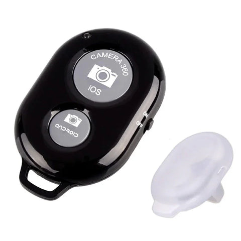 Bluetooth-knap universal iOS/Android med silikonecover - sort