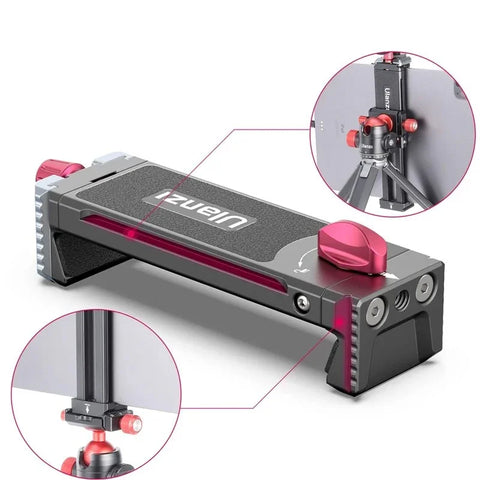 Ulanzi U-Pad III Tablet Klemmebeslag - Holderpude til 1/4" Skrue - Aluminium