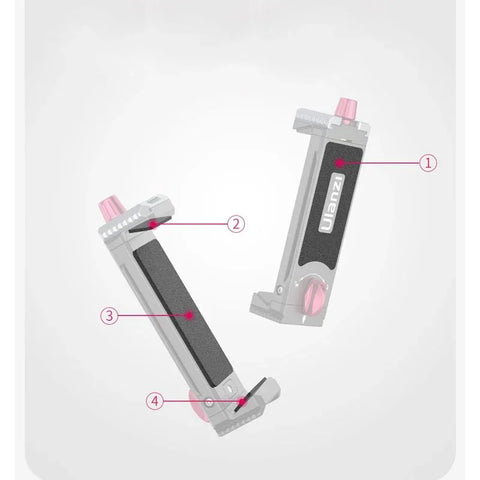 Ulanzi U-Pad III Tablet Klemmebeslag - Holderpude til 1/4" Skrue - Aluminium
